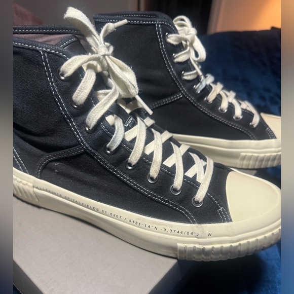 EUC ALLSAINTS Douglas Script High Top Sneakers Size 10 Men. - Picture 2 of 10